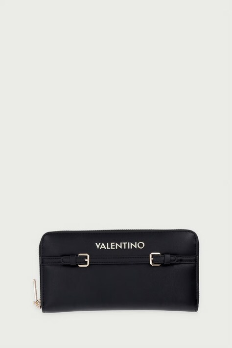 Valentino Bags Portfel damski z imitacji skóry ARCHI czarny VPSAF0155