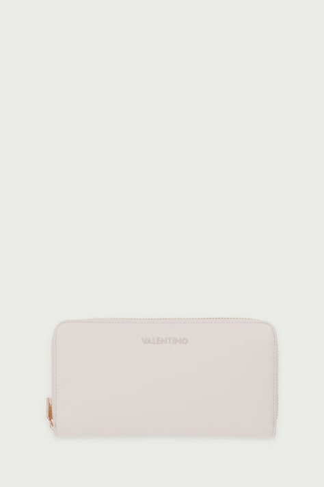 Valentino Bags Portfel damski z imitacji skóry FARN beżowy VPSA9Z155