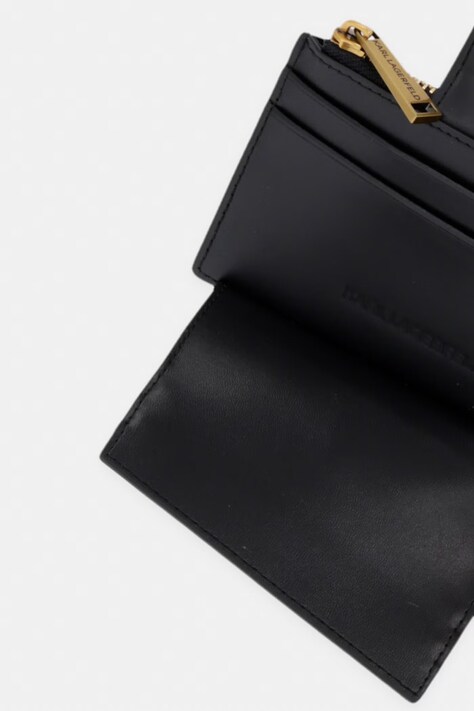 Karl Lagerfeld гаманець жіночий шкіряний K/AUTOGRAPH — AW26-PFDZWZ, чорний — фото 3