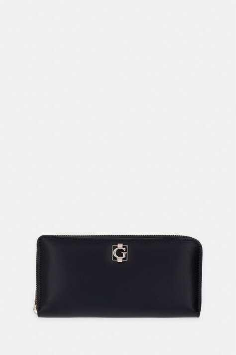 Guess portfel damski z imitacji skóry AUDREY czarny SWVG97 34146