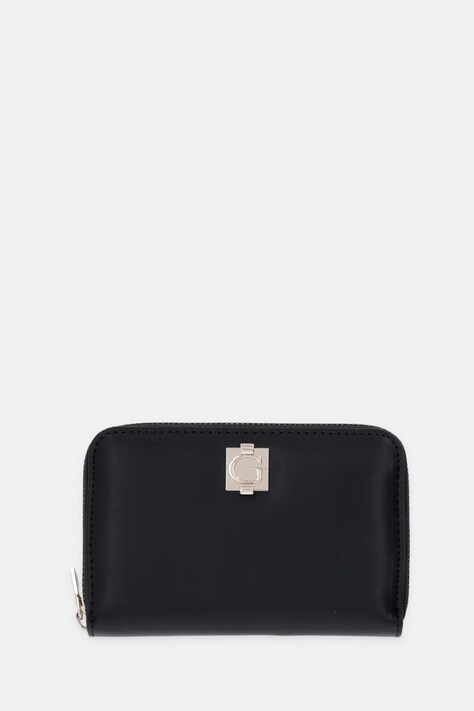 Guess portfel damski z imitacji skóry AUDREY czarny SWVG97 34140
