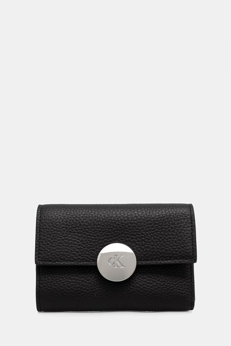 Calvin Klein portfel RFID damski skórzany czarny LV04F1225G