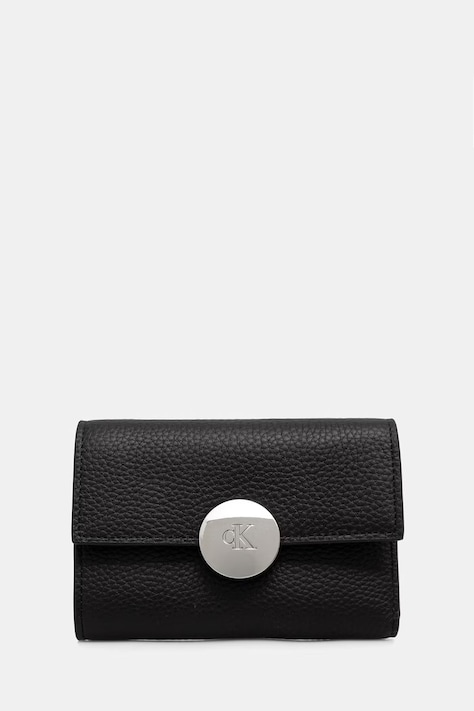 Calvin Klein portfel RFID damski skórzany czarny LV04F1225G
