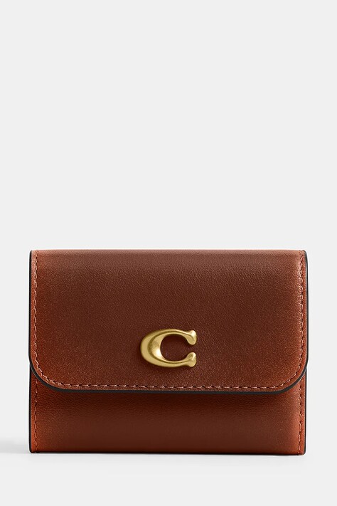 Coach etui na paszport damskie skórzane Essential Card Holder Wallet brązowe CFG62