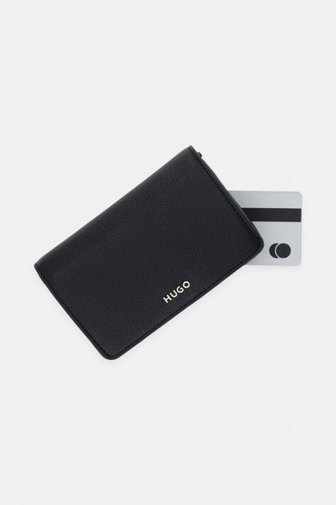 HUGO гаманець жіночий зі штучної шкіри Orin 2.0 SM Wallet — AW26-PFDZZR, чорний — фото 4