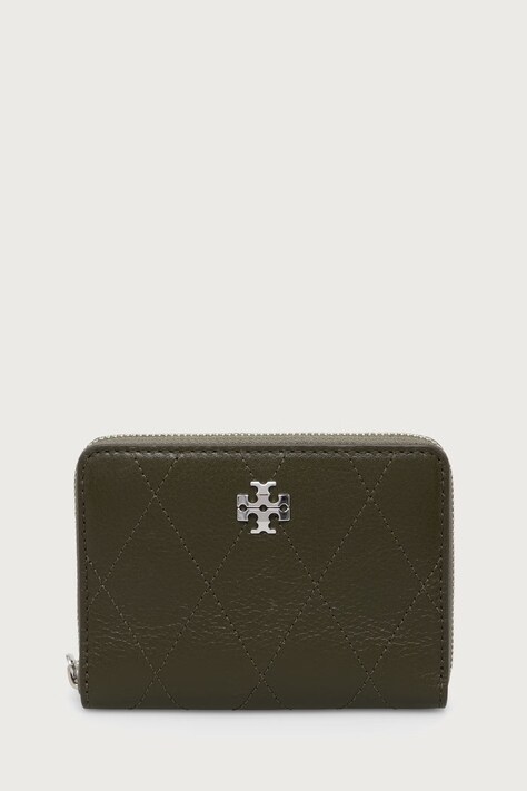Tory Burch Peněženka dámská kožená Charlie zelená 186098