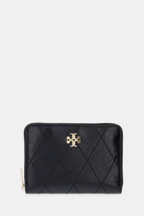 Tory Burch portfel damski skórzany Charlie czarny 186098