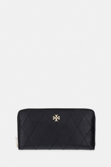 Tory Burch portfel damski skórzany Charlie czarny 186047