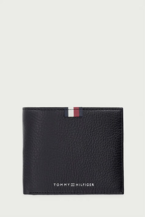 Tommy Hilfiger Portfel skórzany czarny AM0AM13340
