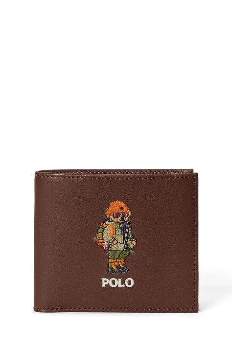 Polo Ralph Lauren Portfel męski brązowy 405P16238
