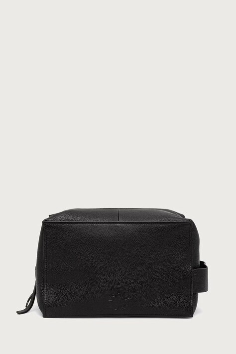 AllSaints Kosmetyczka męska skórzana HAVEN LTHR WASHBAG czarna M202XF