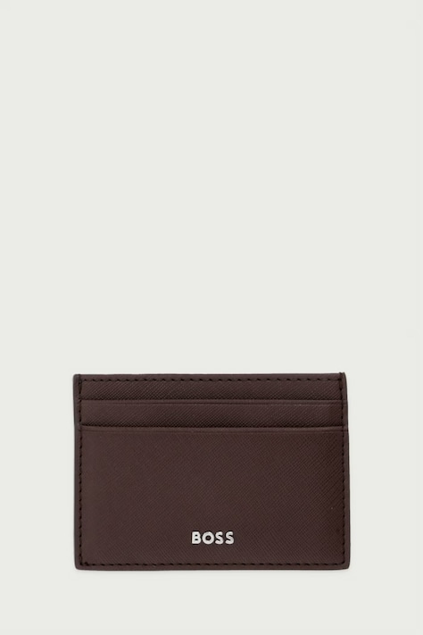 BOSS Θήκη για κάρτες ανδρική Northon_Money clip καφέ 50568402