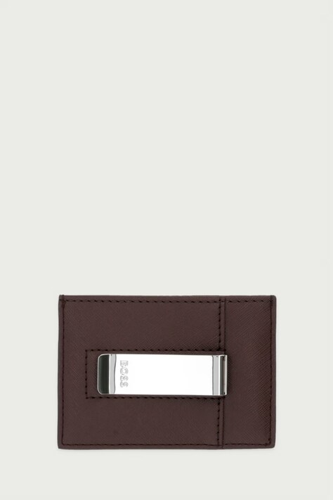 BOSS чохол для карток чоловічий Northon_Money clip — AW26-PFMZUP, коричневий — фото 2