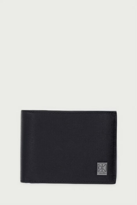 Calvin Klein портфейл мъжки от кожа черен LV04D1283G