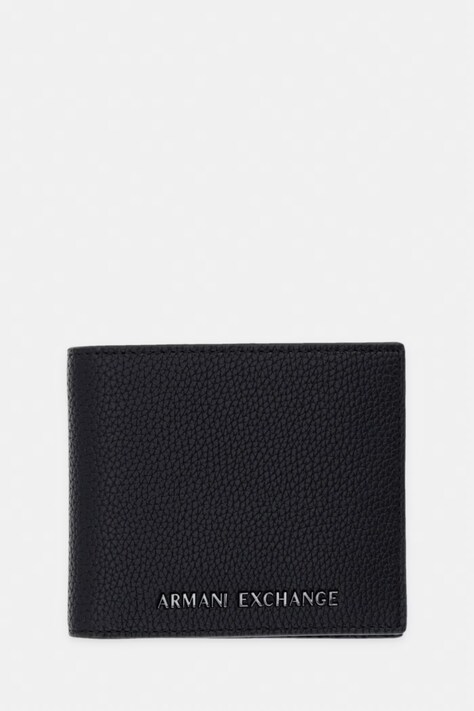 Armani Exchange портфейл мъжки от имитация на кожа черен XM000168 AF26663