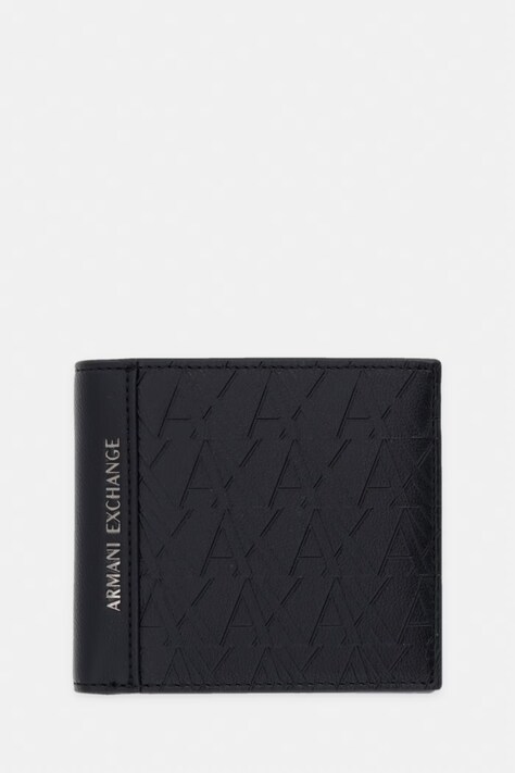 Armani Exchange портфейл мъжки от имитация на кожа черен XM000167 AF26662