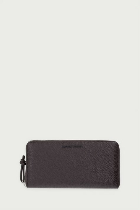 Emporio Armani portfel męski skórzany brązowy Y4R169 Y068E