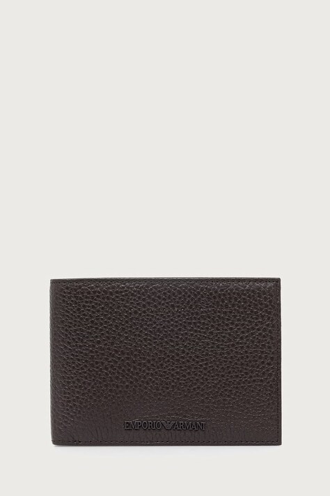 Emporio Armani Portfel męski skórzany brązowy Y4R166 Y068E