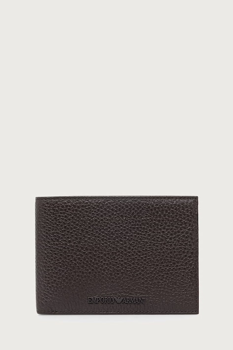 Emporio Armani Portfel męski skórzany brązowy Y4R166 Y068E