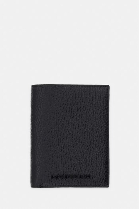 Emporio Armani portfel męski skórzany czarny EM000957 AF13396