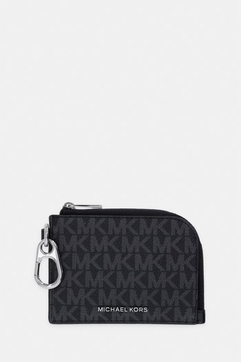Michael Kors portfel męski z imitacji skóry HUDSON czarny 39T6LHDU2B