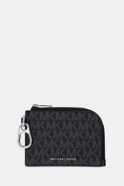 Michael Kors portfel męski z imitacji skóry HUDSON czarny 39T6LHDU2B