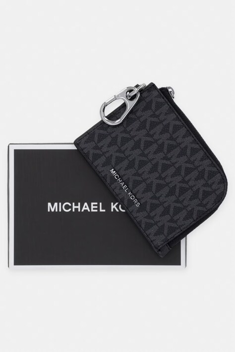 Michael Kors гаманець чоловічий зі штучної шкіри HUDSON — AW26-PFMZZ1, чорний — фото 4