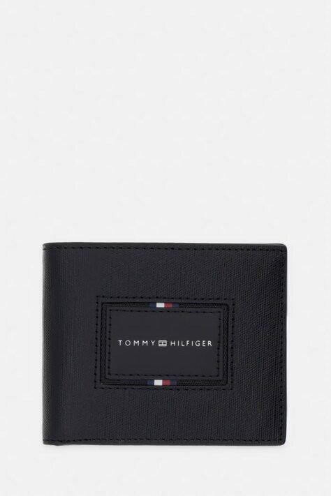 Tommy Hilfiger portfel męski skórzany czarny AM0AM14505