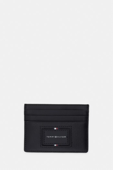 Tommy Hilfiger etui za kartice za muškarce kožni crni AM0AM14504