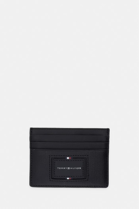 Tommy Hilfiger etui za kartice za muškarce kožni crni AM0AM14504