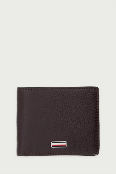 Tommy Hilfiger Portfel męski skórzany brązowy AM0AM14495