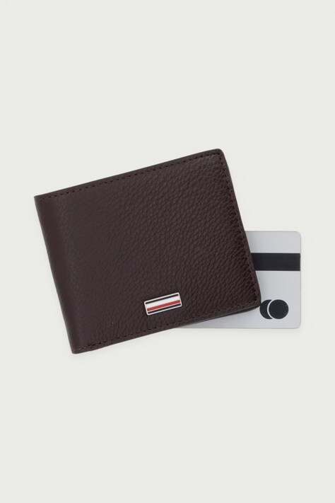 Tommy Hilfiger Portfel męski skórzany brązowy AM0AM14495