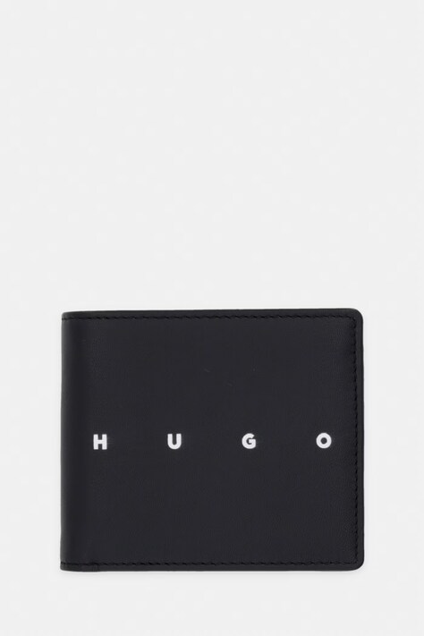HUGO πορτοφόλι ανδρικό δερμάτινο REHX_4cc Coi μαύρο 50568430