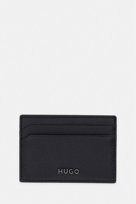 HUGO футляр для карт для мужчин кожаный HUKE_Cardcase чёрный 50568409