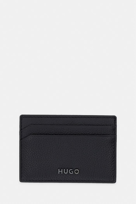 HUGO чохол для карток чоловічий шкіряний HUKE_Cardcase чорний 50568409