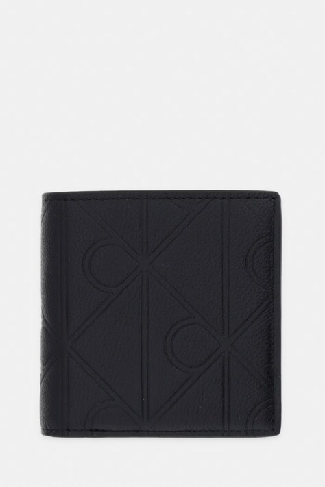 Calvin Klein portfel męski skórzany czarny LV04D1178G