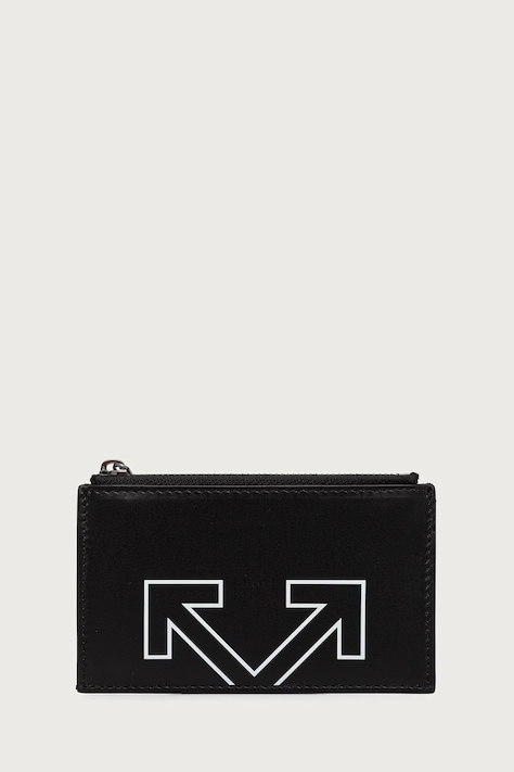 Off-White Heritage portofel din piele negru OWMND11F26LT01