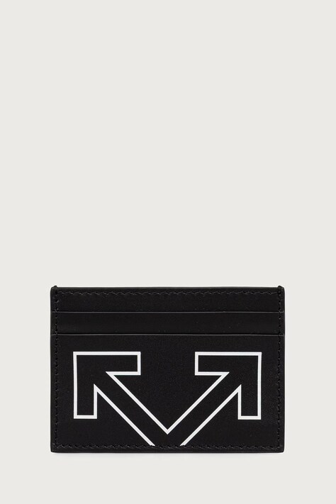 Off-White Heritage portcard din piele negru OWMND08F26LT01