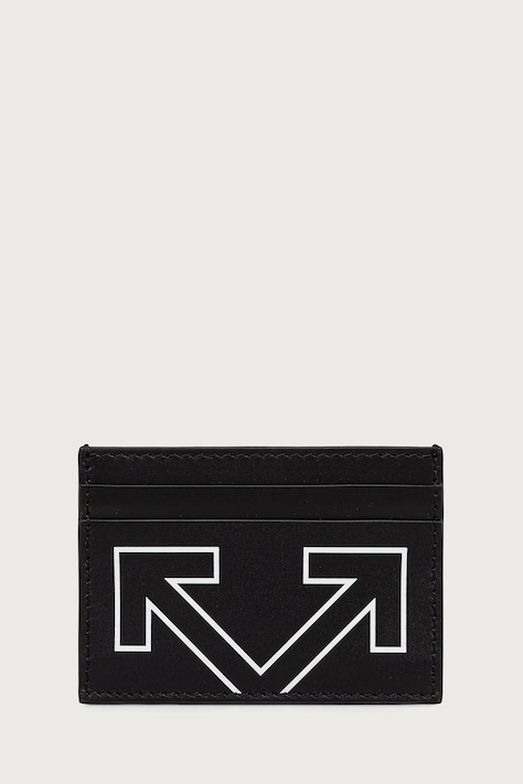 Off-White Heritage portcard din piele negru OWMND08F26LT01