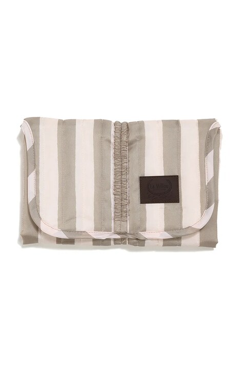 La Millou Mata do przewijania niemowlęca STRIPES BEIGE beżowa 155306
