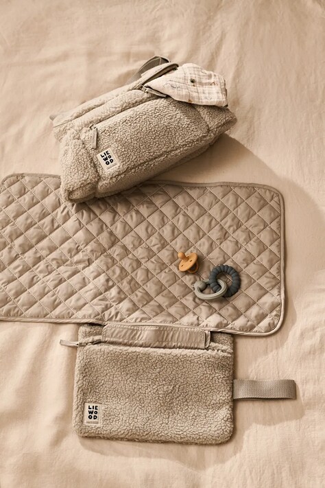 Liewood Prebaľovacia podložka detská Dina Pile Diaper Pouch béžová LW21152