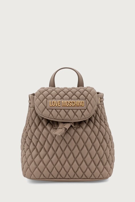 Love Moschino plecak damski z imitacji skóry beżowy JC4293PP0PK1210A