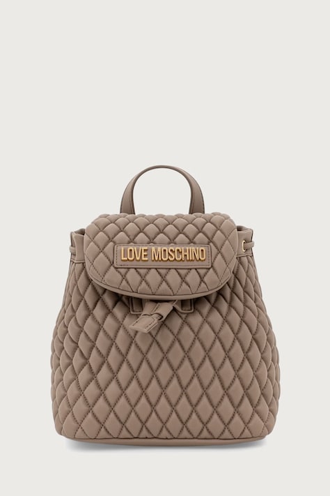 Love Moschino plecak damski z imitacji skóry beżowy JC4293PP0PK1210A