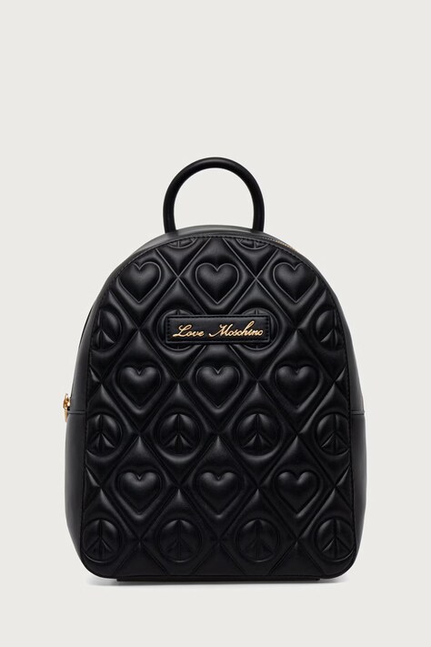 Love Moschino Plecak damski z imitacji skóry czarny JC4264PP0PKQ0000