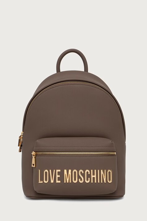 Love Moschino plecak damski z imitacji skóry brązowy JC4185PP0PKD0203