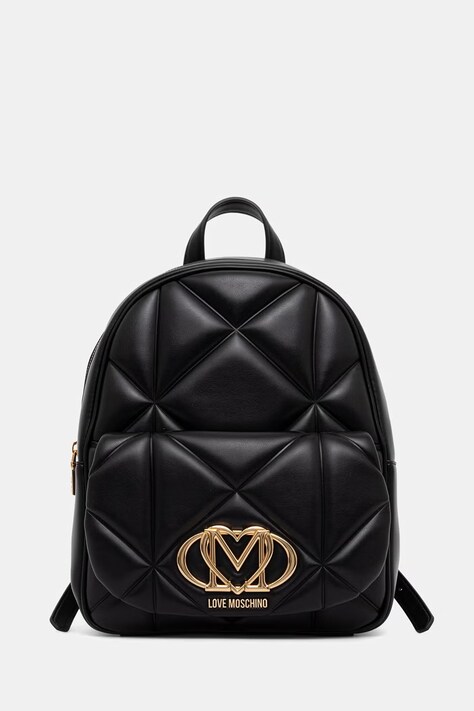 Love Moschino plecak miejski damski z imitacji skóry czarny JC4037PP1PLC0000