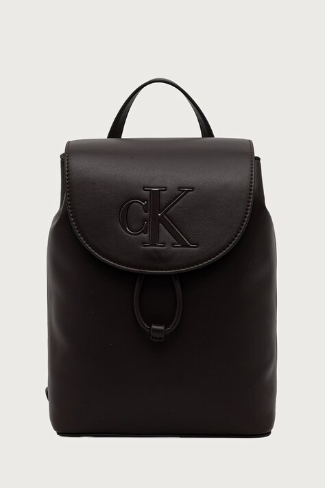 Calvin Klein ruksak dámsky z imitácie kože hnedý LV04F3893G