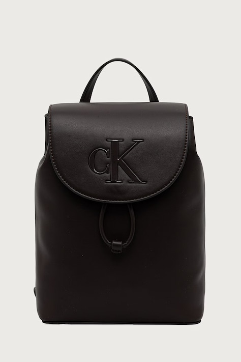 Calvin Klein раница дамска от имитация на кожа кафява LV04F3893G