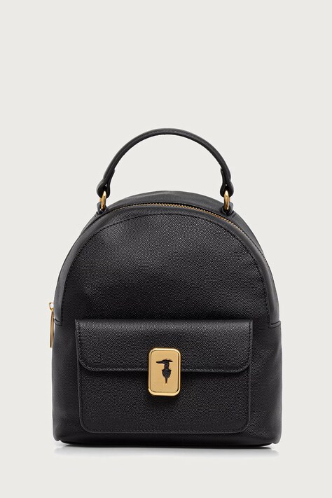 Trussardi Plecak miejski damski skórzany czarny Z607E106586N