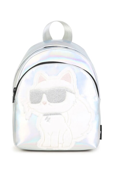 Karl Lagerfeld Раница за деца сребърна Z31420